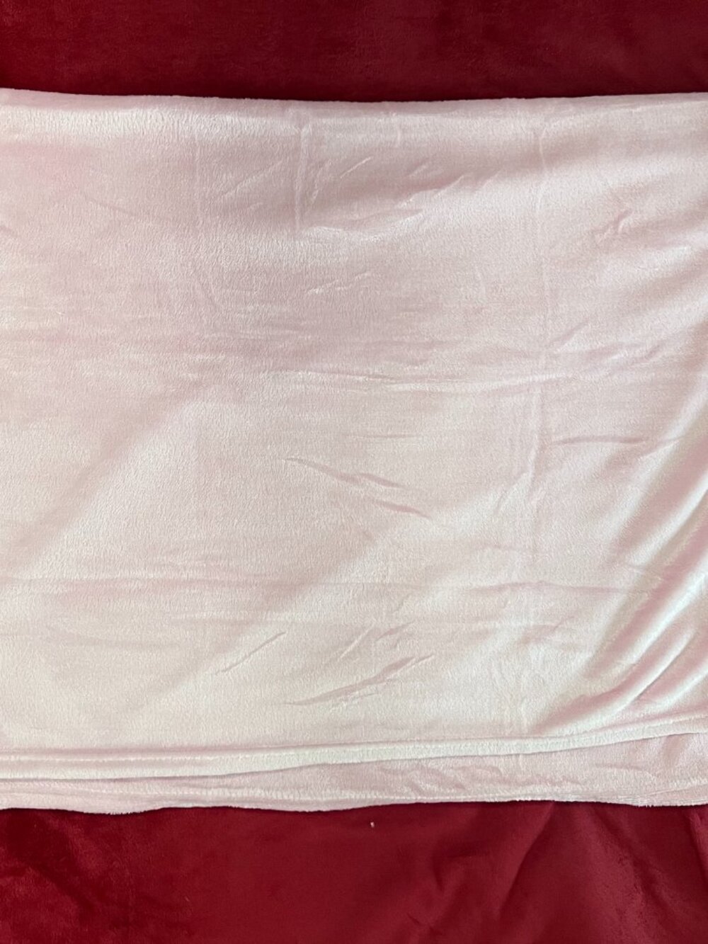 NEW Soft Plush Baby Pink Throw Blanket 50" x 60" Lightweight Fleece Cozy